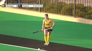 FIELD HOCKEY NCAA Tournament  Michigan Highlights [upl. by Kirbie]