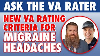 BRAND NEW VA Rating for Migraine Headaches 2023 UPDATE [upl. by Hairu]