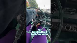 Dakota Digital Dash amp Electric power steering 🤞🏾 1966 mustangnation [upl. by Darrill]