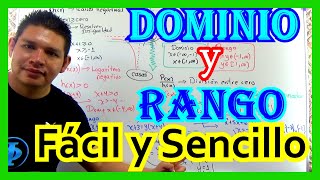 🟠CÓMO CALCULAR el DOMINIO y RANGO de una FUNCIÓN PASO a PASO Todo LO QUE NECESITAS SABER🟠 [upl. by Htieh540]