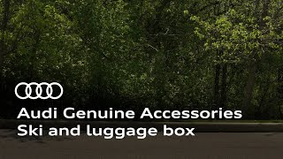 Install your Audi Genuine Accessories ski and luggage box [upl. by Old]