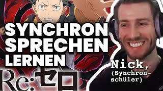 SYNCHRONSPRECHEN LERNEN mit quotREZEROquot synchronsprecher fandub anime svenplate [upl. by Og]