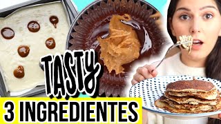 43 RECETAS FÁCILES de 3 INGREDIENTES  DESMINTIENDO TASTY PARTE 2 Caro Trippar [upl. by Ellehs220]