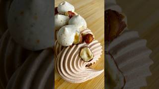 Delicious Chocolate Meringue and Hazelnut Chantilly  shorts pastry food cooking youtubeshorts [upl. by Cynara]