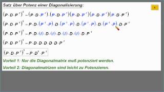 Diagonalisierung von Matrizen 1 ► Definition Satz und die Anwendung Matrizenpotenzierung [upl. by Arriaet]