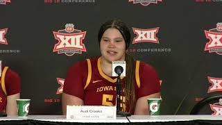 WATCH Bill Fennelly Emily Ryan amp Audi Crooks talk win over Oklahoma [upl. by Domela974]