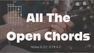 All The Open Chords On Guitar Cowboy Chords and Then Some [upl. by Elane]