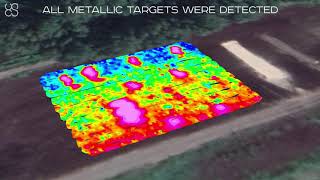 Test results of Geonics EM61Lite metal detector mounted on a drone [upl. by Cheston]