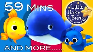 The Little Blue Whale  1 Hour of LittleBabyBum  Nursery Rhymes for Babies ABCs and 123s [upl. by Asital515]