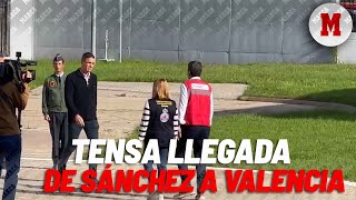 Así fue la tensa llegada de Pedro Sánchez a Valencia en helicóptero I MARCA [upl. by Mchugh307]