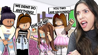 Our EVIL STEP SISTER LIED and GOT US GROUNDED for ONE MONTH  Roblox [upl. by Ikoek]