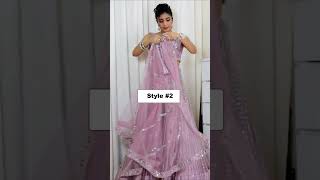 Simple Easy lehenga Dupatta Draping Styles [upl. by Arreyt]