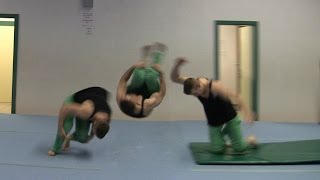 Dominik Sky  KNEE Sideflip on Floor HD [upl. by Hook357]