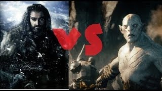 Thorin vs Azog  Second Battle with Flashbacks from the First [upl. by Sholom]