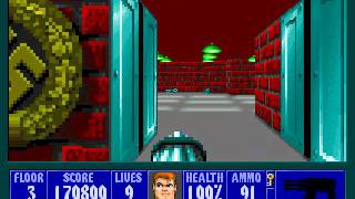 Wolfenstein 3D Full Playthrough DOS [upl. by Stutman]