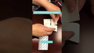 How to apply adhesive bandages for optimal healing 🩹 woundcare tattoocare [upl. by Tanya926]