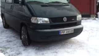 VW T4 25 TDI Cold start at 178°C Norway MultivanEurovanCaravelle Kaltstart coldstart [upl. by Nerta]