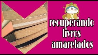 COMO TIRAR AMARELADO DE LIVROS  VEDA 6 maetoescrevendo [upl. by Lettie792]