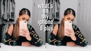 WHATS ON MY IPHONE 8 PLUS  iPhone Giveaway ♡ Koleen Diaz [upl. by Riatsala]