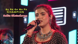 Sa Re Ga Ma Pa Champions  Ankita Bhattacharyya  Live Show  Jhankar Studio [upl. by Ahsita541]