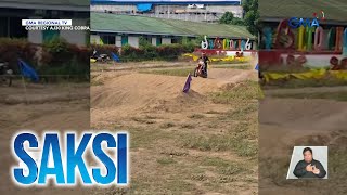 13anyos na motocross rider patay matapos mabagsakan ng motorbike sa balikat  Saksi [upl. by Ardolino]