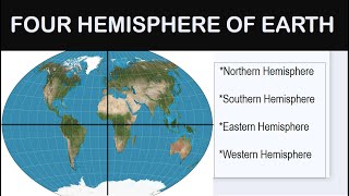 4 HEMISPHERES OF THE EARTH  EARTH GEOGRAPHY TOPBrainGK [upl. by Salguod]