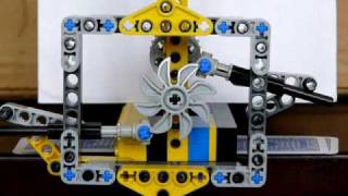 third grasshopper escapement using lego technic [upl. by Lali]