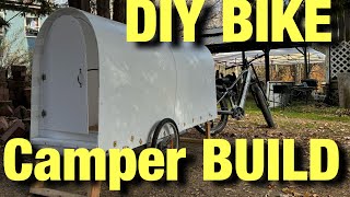 50 DIY Bike Camper Emergency Shelter Tiny House Build [upl. by Cinnamon]