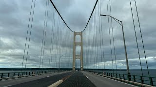 Mackinac Bridge to St Ignace September 6 2024 [upl. by Arihsa]