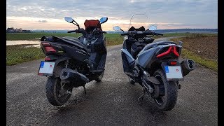 Kymco AK550 feat Kymco Xciting400 by DJI Spark amp SJCAM SJ5000x [upl. by Fadas163]