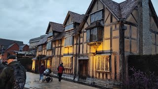 20231207 3 Lovely 7km wander around Christmas Victorian Market StratfordUponAvon UK [upl. by Labotsirc]