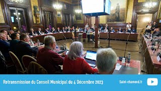 Conseil Municipal du 4 Décembre 2023 [upl. by Rramahs358]