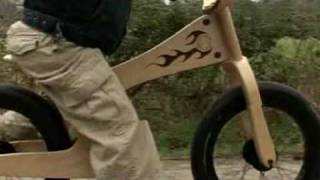 Early Rider Video  The Wooden Learner Bike with Attitude [upl. by Aneen439]