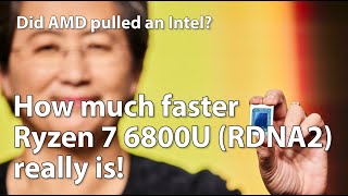 Ryzen 7 6800U vs Ryzen 7 5800U  How much faster is Ryzen 6000s iGPU Apples to Apples Analysis [upl. by Naivatco]