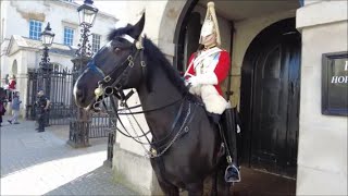 CHANGING OF THE HORSE GUARDS HORSE GUARDS PARADE WHITEHALL LONDON [upl. by Carolyne871]