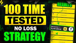 Binomo 100 Time Tested No Loss Strategy  BIG PROFIT [upl. by Eelnyl]