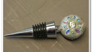 DIY Crystal Wine Bottle Stopper How To [upl. by Douglas]