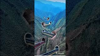 Under hills traintrainvideostrainjourney train crash [upl. by Pattani]