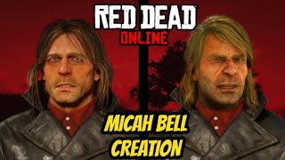 Red Dead Online  Micah Bell characterfacial creation [upl. by Iamhaj61]