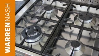 How to clean a stove top burner  For Gas Hob  Recipes by Warren Nash [upl. by Oberheim]