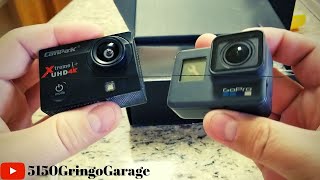 3999 Campark ACT74 4k Action Cam vs Gopro Hero 6 black [upl. by Fara11]