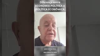 Diferença entre economia política e política econômica [upl. by Nirak824]