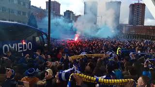 Real Oviedo 2  Real Sporting de Gijón 1 recibimiento en el Hotel Ayre [upl. by Nnitsuj]