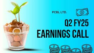 Pcbl Ltd Earnings Call  Q2 FY25 [upl. by Yenettirb]