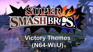 All Super Smash Bros Victory Themes N64WiiU [upl. by Julee]