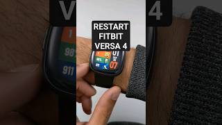 Fitbit Versa 4  How to Restart [upl. by Benjamen]