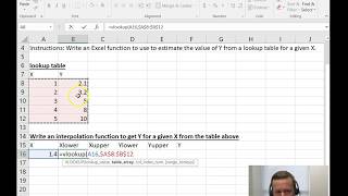 Linear Interpolation in MS Excel [upl. by Cordy]