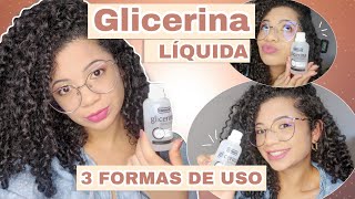 3 FORMAS DE COMO USAR A GLICERINA NO CABELO [upl. by Teague]