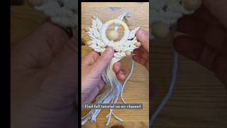 DIY Macrame Angel 🤯 tutorial diy shortsvideo [upl. by Hazeghi]