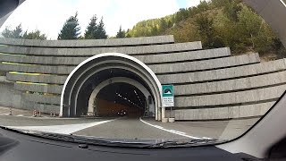 Mont Blanc Tunnel  Traforo del Monte Bianco  Traforo T1 2nd highest motorway in Europe – IT 2 FR [upl. by Annaiv675]